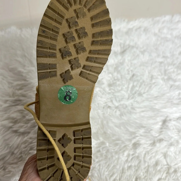 Lilliana Moto Boots Tan with little studs Lace up - Picture 6 of 9